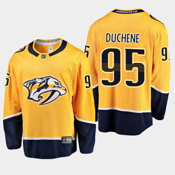 Boern-NHL-Nashville-Predators-Ishockey-Troeje-Matt-Duchene-95-Hjemme-Guld-Breakaway-Player