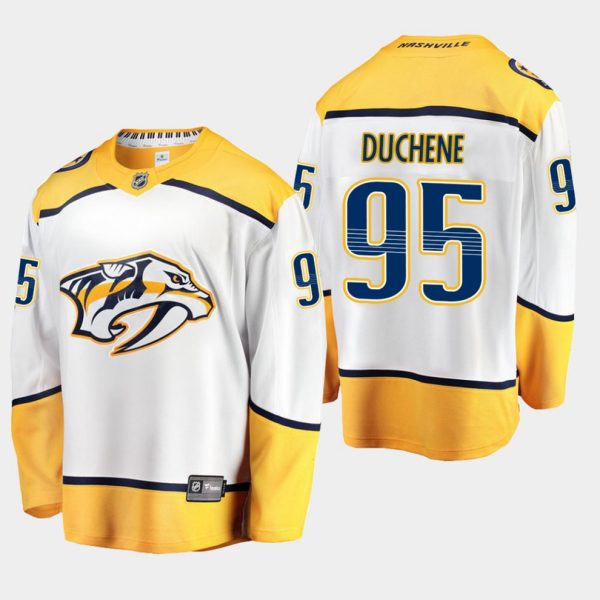 Boern-NHL-Nashville-Predators-Ishockey-Troeje-Matt-Duchene-95-Ude-Hvid-Breakaway-Player