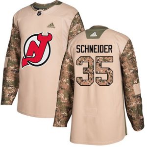 Boern-NHL-New-Jersey-Devils-Ishockey-Troeje-Cory-Schneider-35-Authentic-Camo-Veterans-Day-Practice