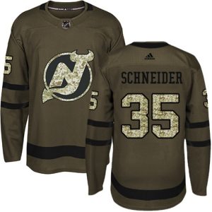 Boern-NHL-New-Jersey-Devils-Ishockey-Troeje-Cory-Schneider-35-Authentic-Groen-Salute-to-Service