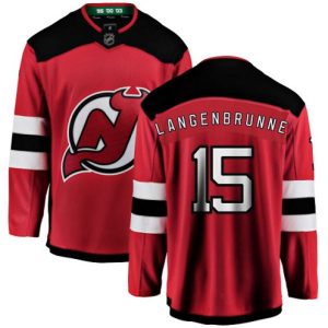 Boern-NHL-New-Jersey-Devils-Ishockey-Troeje-Jamie-Langenbrunner-15-Breakaway-Roed-Fanatics-Branded-Hjemme