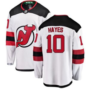 Boern-NHL-New-Jersey-Devils-Ishockey-Troeje-Jimmy-Hayes-10-Breakaway-Hvid-Fanatics-Branded-Ude
