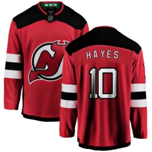 Boern-NHL-New-Jersey-Devils-Ishockey-Troeje-Jimmy-Hayes-10-Breakaway-Roed-Fanatics-Branded-Hjemme