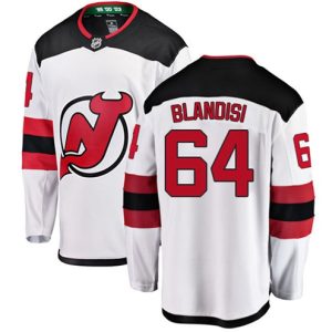 Boern-NHL-New-Jersey-Devils-Ishockey-Troeje-Joseph-Blandisi-64-Breakaway-Hvid-Fanatics-Branded-Ude