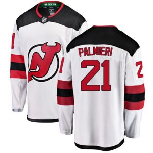 Boern-NHL-New-Jersey-Devils-Ishockey-Troeje-Kyle-Palmieri-21-Breakaway-Hvid-Fanatics-Branded-Ude