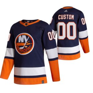 Boern-NHL-New-York-Islanders-Ishockey-Troeje-2021-Reverse-Retro-Special-Edition-Authentic-Navy-Custom