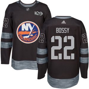 Boern-NHL-New-York-Islanders-Ishockey-Troeje-Mike-Bossy-22-Authentic-Sort-1917-2017-100th-Anniversary