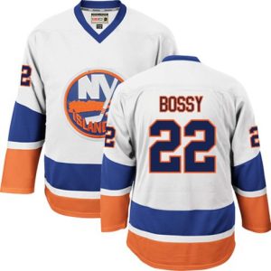 Boern-NHL-New-York-Islanders-Ishockey-Troeje-Mike-Bossy-22-Authentic-Throwback-Hvid-CCM