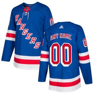Boern-NHL-New-York-Rangers-Ishockey-Troeje-Customized-Hjemme-Royal-Blaa-Authentic