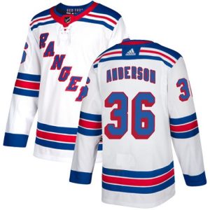 Boern-NHL-New-York-Rangers-Ishockey-Troeje-Glenn-Anderson-36-Authentic-Hvid-Ude