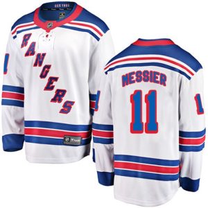 Boern-NHL-New-York-Rangers-Ishockey-Troeje-Mark-Messier-11-Breakaway-Hvid-Fanatics-Branded-Ude