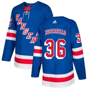 Boern-NHL-New-York-Rangers-Ishockey-Troeje-Mats-Zuccarello-36-Authentic-Royal-Blaa-Hjemme