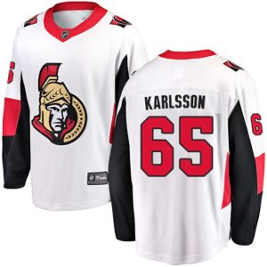 Boern-NHL-Ottawa-Senators-Ishockey-Troeje-Erik-Karlsson-65-Breakaway-Hvid-Fanatics-Branded-Ude