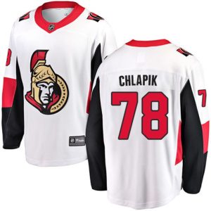 Boern-NHL-Ottawa-Senators-Ishockey-Troeje-Filip-Chlapik-78-Breakaway-Hvid-Fanatics-Branded-Ude