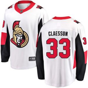 Boern-NHL-Ottawa-Senators-Ishockey-Troeje-Fredrik-Claesson-33-Breakaway-Hvid-Fanatics-Branded-Ude