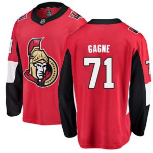 Boern-NHL-Ottawa-Senators-Ishockey-Troeje-Gabriel-Gagne-71-Breakaway-Roed-Fanatics-Branded-Hjemme