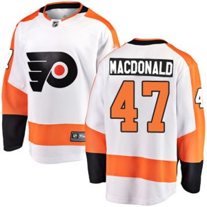 Boern-NHL-Philadelphia-Flyers-Ishockey-Troeje-Andrew-MacDonald-47-Breakaway-Hvid-Fanatics-Branded-Ude