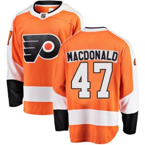 Boern-NHL-Philadelphia-Flyers-Ishockey-Troeje-Andrew-MacDonald-47-Breakaway-Orange-Fanatics-Branded-Hjemme