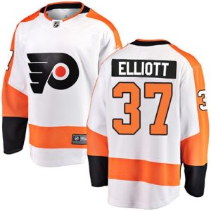 Boern-NHL-Philadelphia-Flyers-Ishockey-Troeje-Brian-Elliott-37-Breakaway-Hvid-Fanatics-Branded-Ude