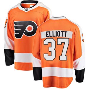 Boern-NHL-Philadelphia-Flyers-Ishockey-Troeje-Brian-Elliott-37-Breakaway-Orange-Fanatics-Branded-Hjemme