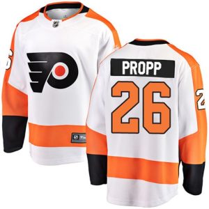 Boern-NHL-Philadelphia-Flyers-Ishockey-Troeje-Brian-Propp-26-Breakaway-Hvid-Fanatics-Branded-Ude