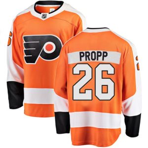 Boern-NHL-Philadelphia-Flyers-Ishockey-Troeje-Brian-Propp-26-Breakaway-Orange-Fanatics-Branded-Hjemme