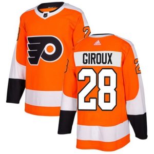 Boern-NHL-Philadelphia-Flyers-Ishockey-Troeje-Claude-Giroux-28-Authentic-Orange-Hjemme