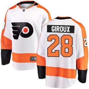 Boern-NHL-Philadelphia-Flyers-Ishockey-Troeje-Claude-Giroux-28-Breakaway-Hvid-Fanatics-Branded-Ude