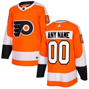 Boern-NHL-Philadelphia-Flyers-Ishockey-Troeje-Customized-Hjemme-Orange-Authentic