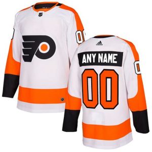 Boern-NHL-Philadelphia-Flyers-Ishockey-Troeje-Customized-Ude-Hvid-Authentic