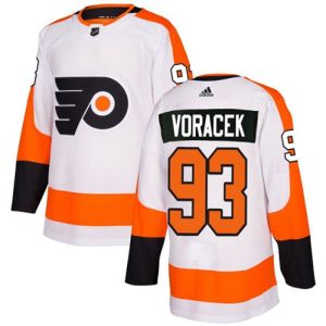 Boern-NHL-Philadelphia-Flyers-Ishockey-Troeje-Jakub-Voracek-93-Authentic-Hvid-Ude