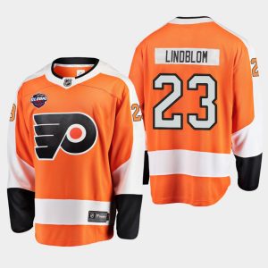 Boern-NHL-Philadelphia-Flyers-Ishockey-Troeje-Oskar-Lindblom-23-Orange-2019-Global-Series-Breakaway-Player