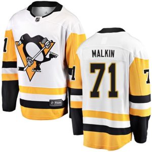Boern-NHL-Pittsburgh-Penguins-Ishockey-Troeje-Evgeni-Malkin-71-Breakaway-Hvid-Fanatics-Branded-Ude