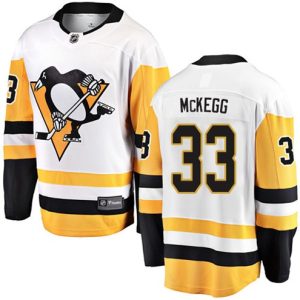 Boern-NHL-Pittsburgh-Penguins-Ishockey-Troeje-Greg-McKegg-33-Breakaway-Hvid-Fanatics-Branded-Ude