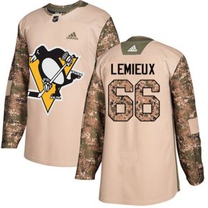 Boern-NHL-Pittsburgh-Penguins-Ishockey-Troeje-Mario-Lemieux-66-Authentic-Camo-Veterans-Day-Practice