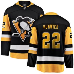 Boern-NHL-Pittsburgh-Penguins-Ishockey-Troeje-Matt-Hunwick-22-Breakaway-Sort-Fanatics-Branded-Hjemme