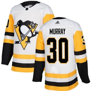 Boern-NHL-Pittsburgh-Penguins-Ishockey-Troeje-Matt-Murray-30-Authentic-Hvid-Ude