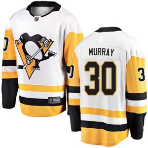 Boern-NHL-Pittsburgh-Penguins-Ishockey-Troeje-Matt-Murray-30-Breakaway-Hvid-Fanatics-Branded-Ude