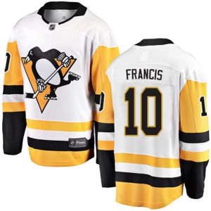 Boern-NHL-Pittsburgh-Penguins-Ishockey-Troeje-Ron-Francis-10-Breakaway-Hvid-Fanatics-Branded-Ude