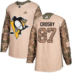 Boern-NHL-Pittsburgh-Penguins-Ishockey-Troeje-Sidney-Crosby-87-Authentic-Camo-Veterans-Day-Practice