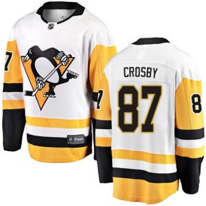 Boern-NHL-Pittsburgh-Penguins-Ishockey-Troeje-Sidney-Crosby-87-Breakaway-Hvid-Fanatics-Branded-Ude