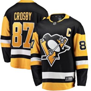 Boern-NHL-Pittsburgh-Penguins-Ishockey-Troeje-Sidney-Crosby-87-Breakaway-Sort-Fanatics-Branded-Hjemme