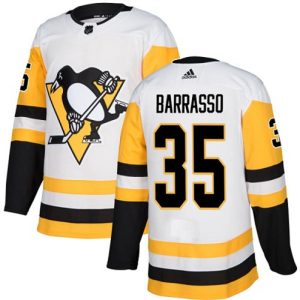 Boern-NHL-Pittsburgh-Penguins-Ishockey-Troeje-Tom-Barrasso-35-Authentic-Hvid-Ude