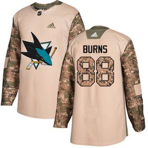 Boern-NHL-San-Jose-Sharks-Ishockey-Troeje-Brent-Burns-88-Authentic-Camo-Veterans-Day-Practice