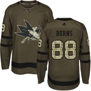 Boern-NHL-San-Jose-Sharks-Ishockey-Troeje-Brent-Burns-88-Authentic-Groen-Salute-to-Service