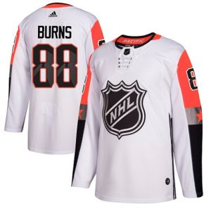 Boern-NHL-San-Jose-Sharks-Ishockey-Troeje-Brent-Burns-88-Authentic-Hvid-2018-All-Star-Pacific-Division