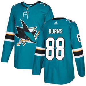 Boern-NHL-San-Jose-Sharks-Ishockey-Troeje-Brent-Burns-88-Authentic-Teal-Groen-Hjemme