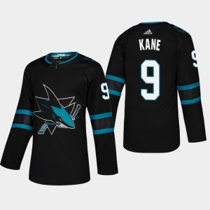 Boern-NHL-San-Jose-Sharks-Ishockey-Troeje-Evander-Kane-9-2018-19-Sort-Authentic-Pro-Third-Alternate