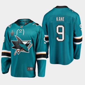 Boern-NHL-San-Jose-Sharks-Ishockey-Troeje-Evander-Kane-9-2019-Stanley-Cup-Playoffs-Breakaway-Player-Teal