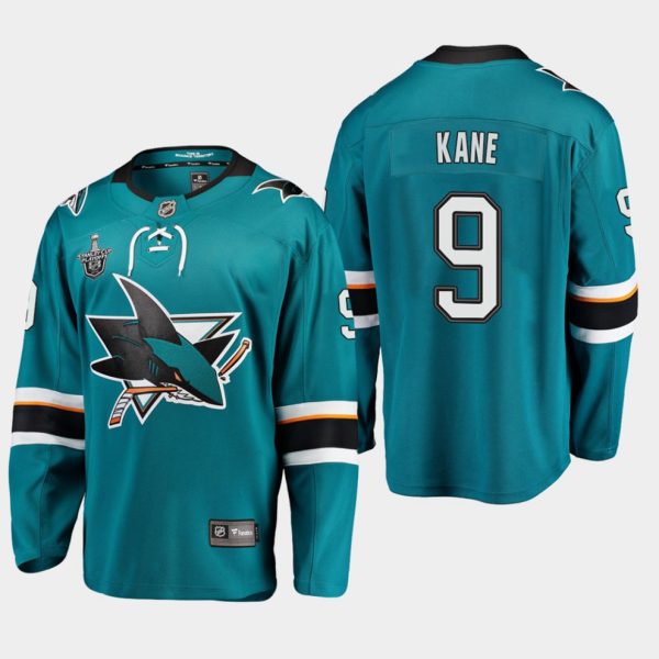 Boern-NHL-San-Jose-Sharks-Ishockey-Troeje-Evander-Kane-9-2019-Stanley-Cup-Playoffs-Breakaway-Player-Teal